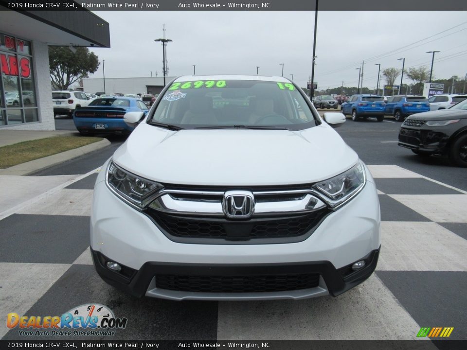 2019 Honda CR-V EX-L Platinum White Pearl / Ivory Photo #2