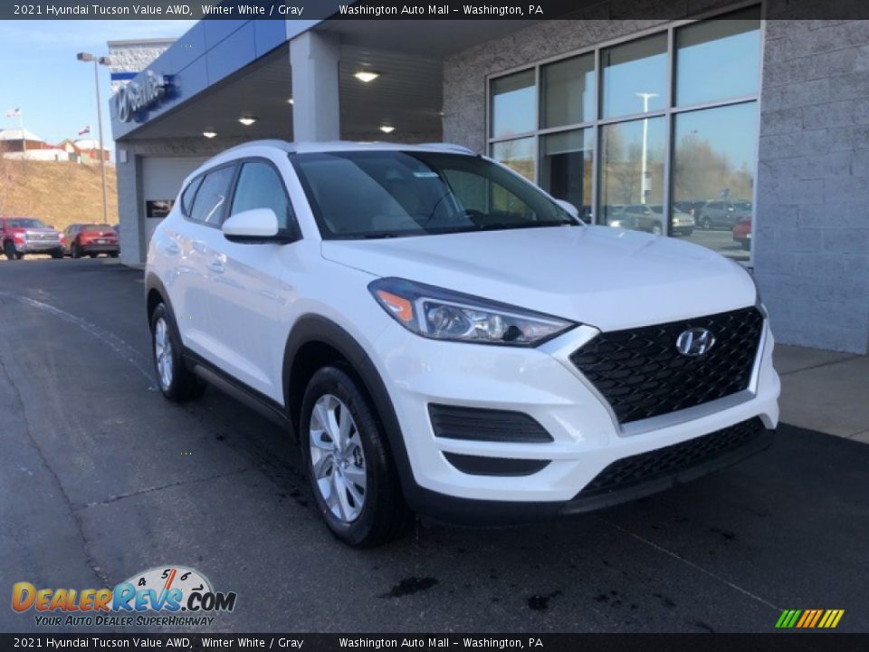 2021 Hyundai Tucson Value AWD Winter White / Gray Photo #1