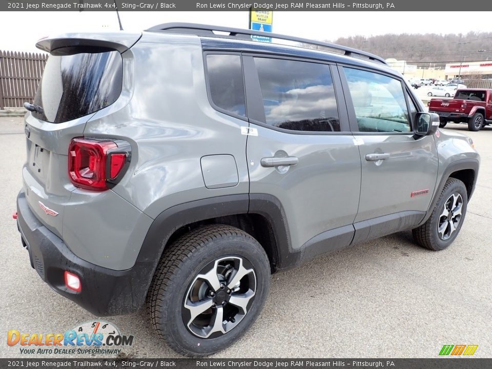 2021 Jeep Renegade Trailhawk 4x4 Sting-Gray / Black Photo #6