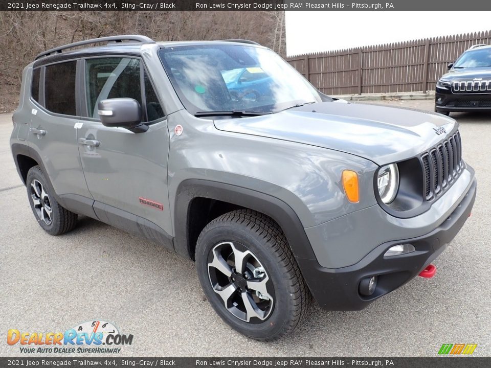 2021 Jeep Renegade Trailhawk 4x4 Sting-Gray / Black Photo #8