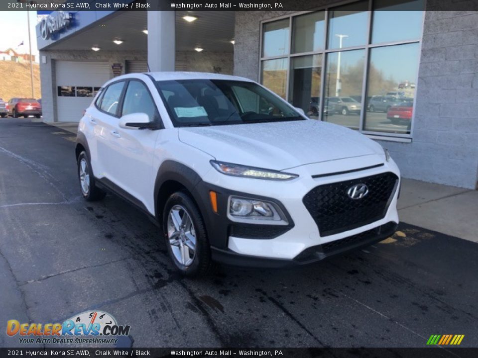 2021 Hyundai Kona SE AWD Chalk White / Black Photo #1