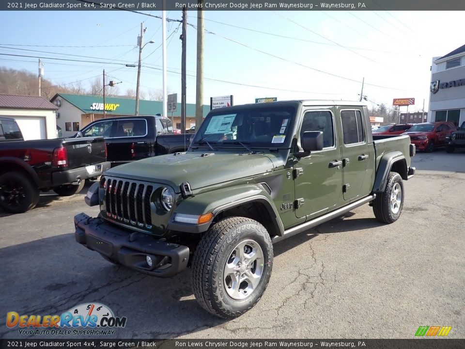 2021 Jeep Gladiator Sport 4x4 Sarge Green / Black Photo #1