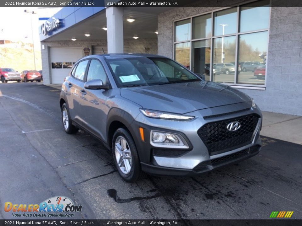 2021 Hyundai Kona SE AWD Sonic Silver / Black Photo #1