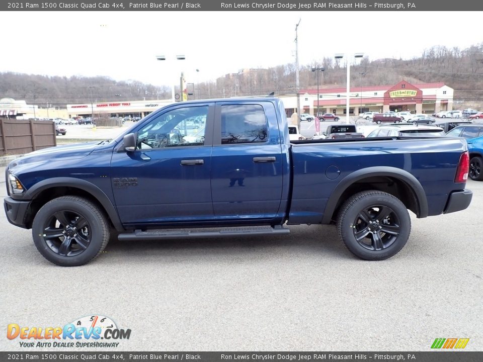 2021 Ram 1500 Classic Quad Cab 4x4 Patriot Blue Pearl / Black Photo #2