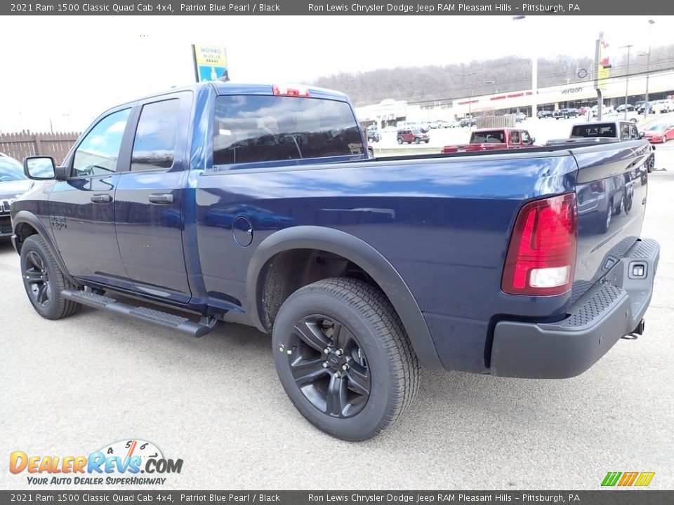 2021 Ram 1500 Classic Quad Cab 4x4 Patriot Blue Pearl / Black Photo #3