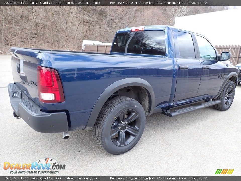 2021 Ram 1500 Classic Quad Cab 4x4 Patriot Blue Pearl / Black Photo #5