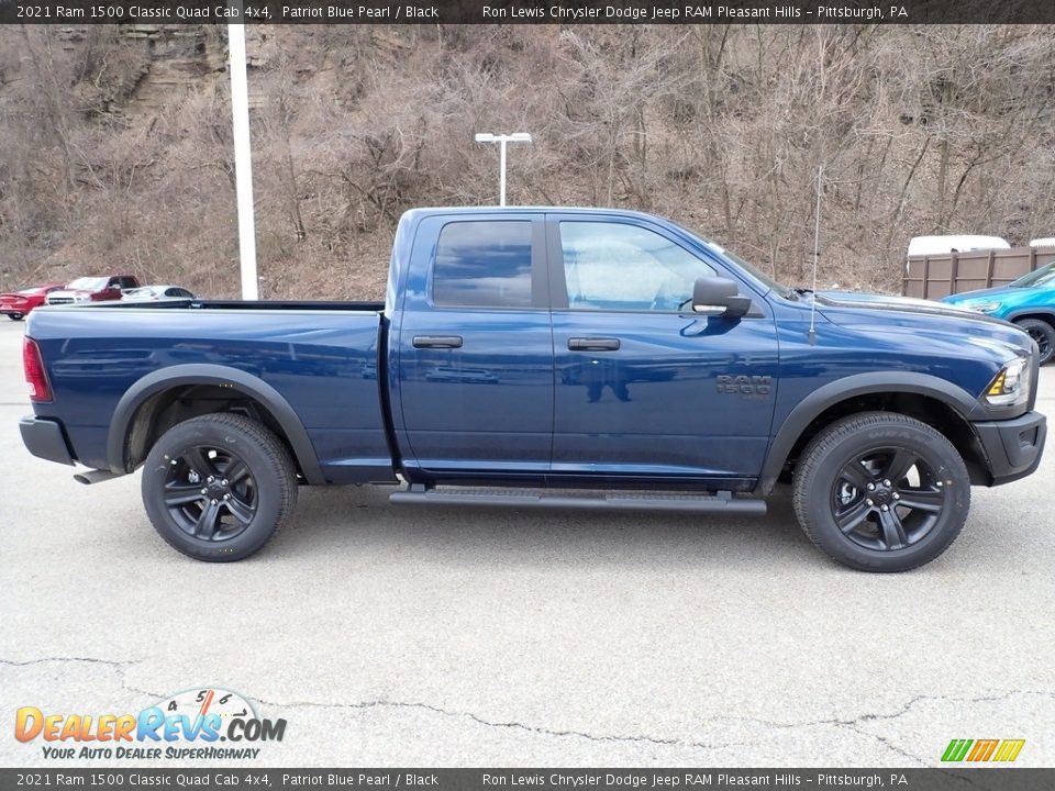 2021 Ram 1500 Classic Quad Cab 4x4 Patriot Blue Pearl / Black Photo #6