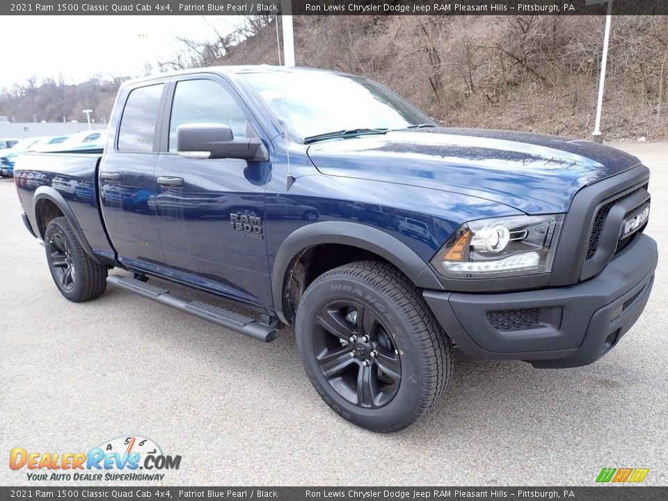 2021 Ram 1500 Classic Quad Cab 4x4 Patriot Blue Pearl / Black Photo #7