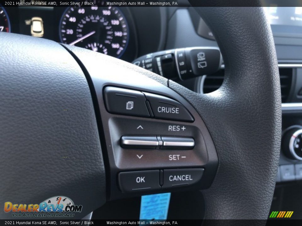 2021 Hyundai Kona SE AWD Sonic Silver / Black Photo #12