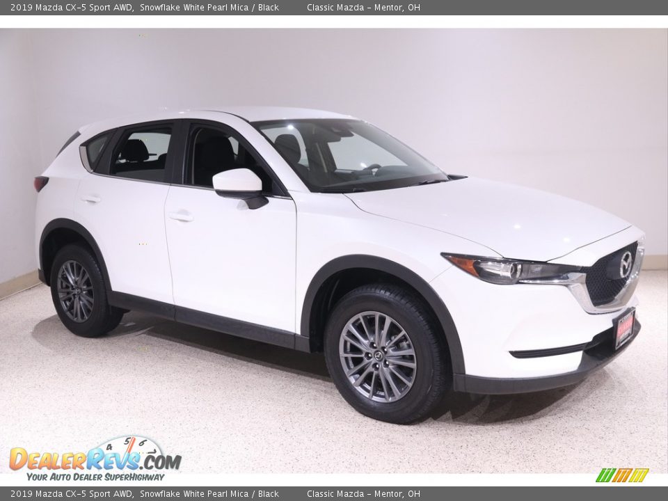 2019 Mazda CX-5 Sport AWD Snowflake White Pearl Mica / Black Photo #1
