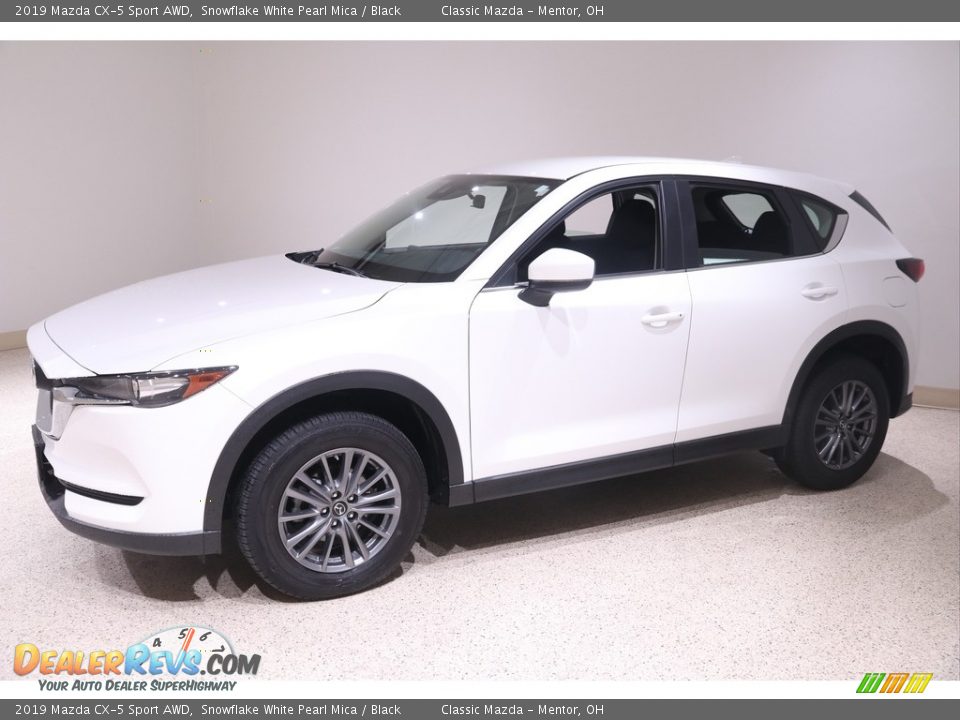 2019 Mazda CX-5 Sport AWD Snowflake White Pearl Mica / Black Photo #3