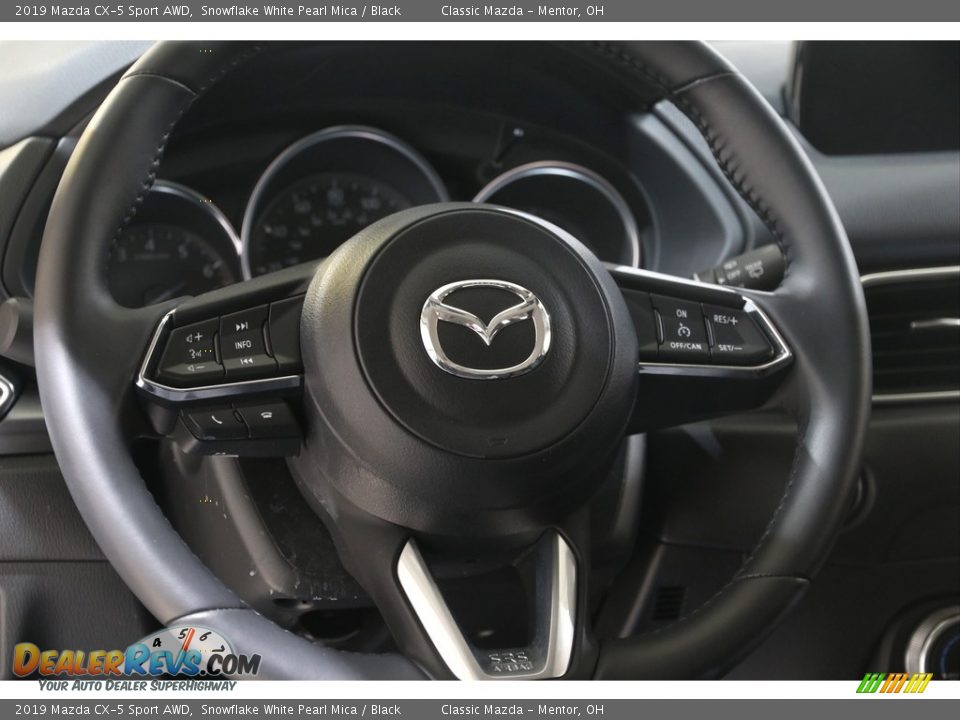 2019 Mazda CX-5 Sport AWD Snowflake White Pearl Mica / Black Photo #7
