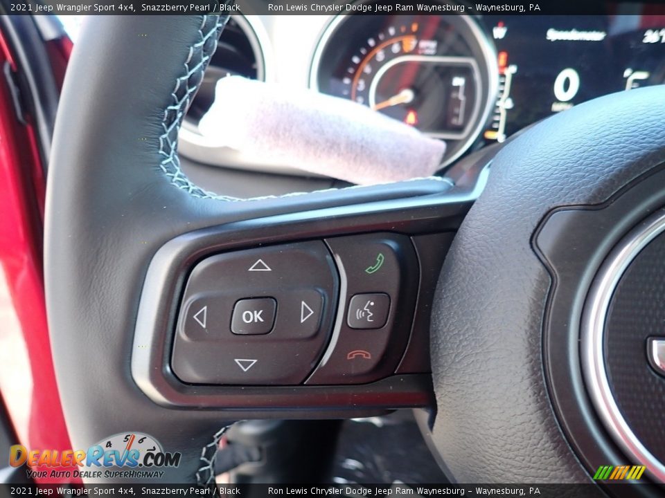 2021 Jeep Wrangler Sport 4x4 Steering Wheel Photo #20