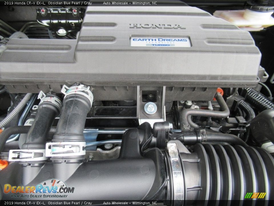 2019 Honda CR-V EX-L Obsidian Blue Pearl / Gray Photo #6