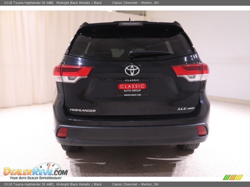 2018 Toyota Highlander SE AWD Midnight Black Metallic / Black Photo #20