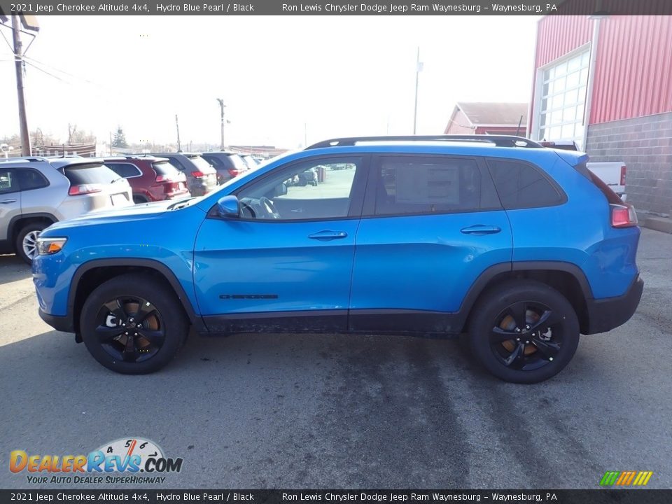 2021 Jeep Cherokee Altitude 4x4 Hydro Blue Pearl / Black Photo #2