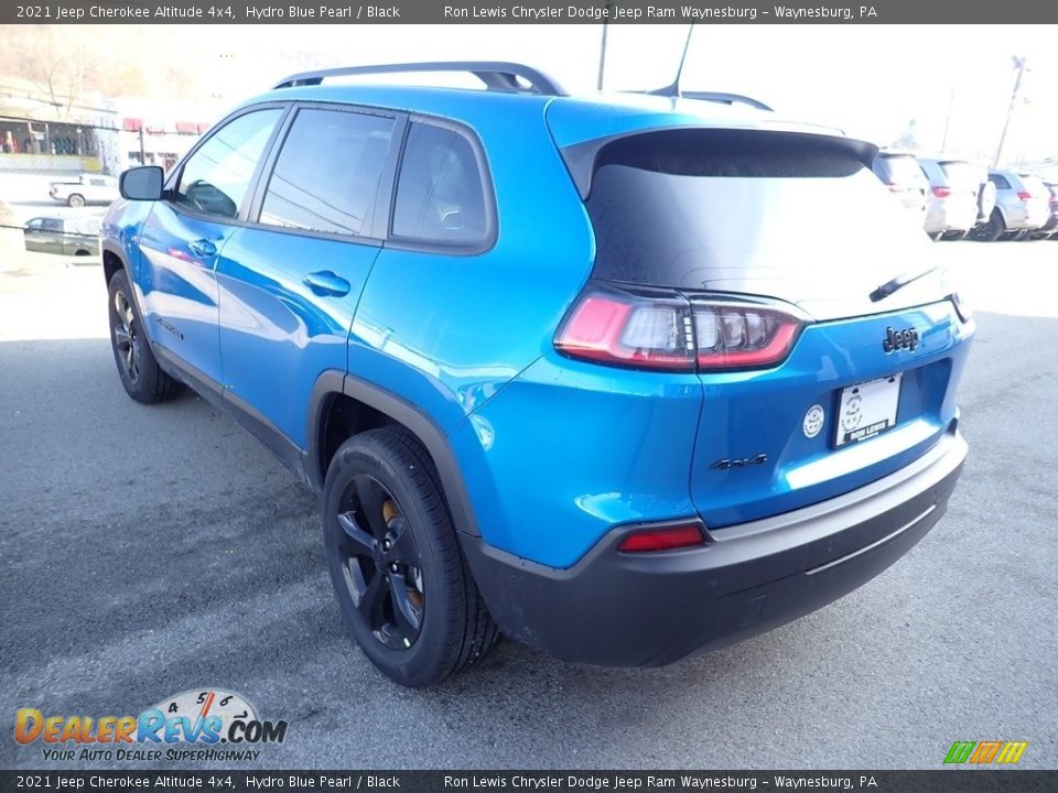 2021 Jeep Cherokee Altitude 4x4 Hydro Blue Pearl / Black Photo #3