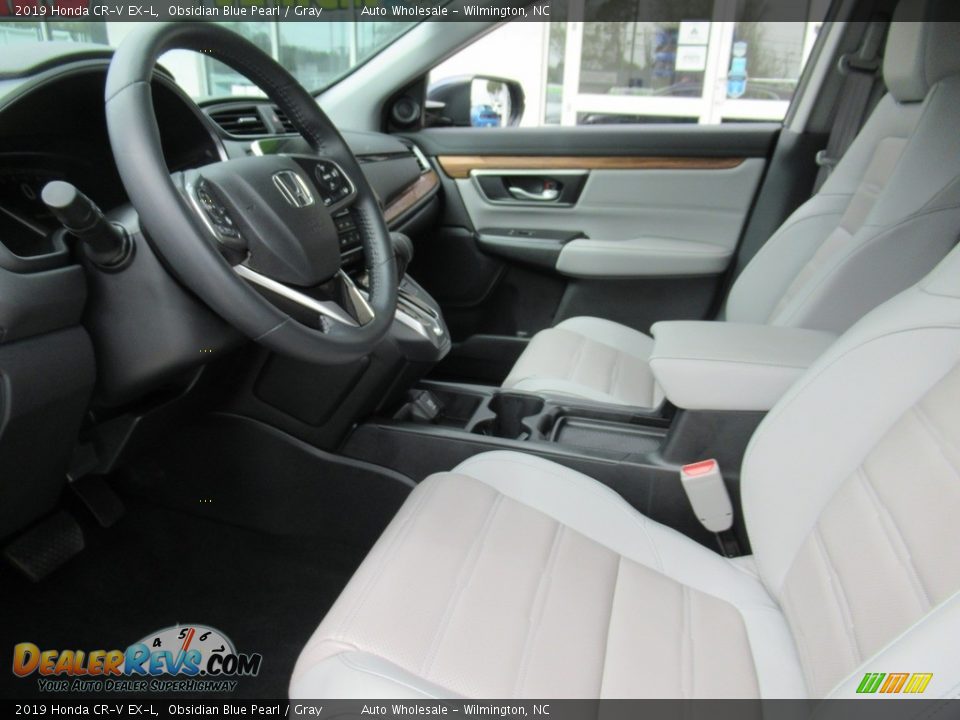 2019 Honda CR-V EX-L Obsidian Blue Pearl / Gray Photo #10