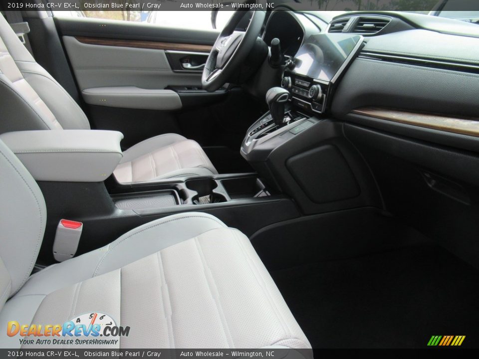 2019 Honda CR-V EX-L Obsidian Blue Pearl / Gray Photo #12