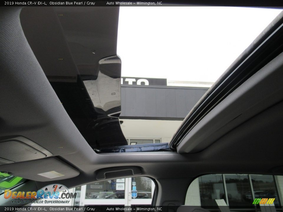 2019 Honda CR-V EX-L Obsidian Blue Pearl / Gray Photo #14
