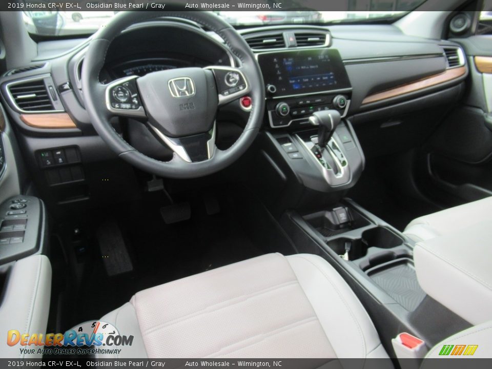2019 Honda CR-V EX-L Obsidian Blue Pearl / Gray Photo #15