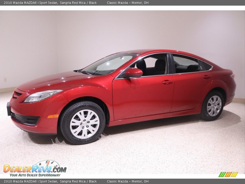 2010 Mazda MAZDA6 i Sport Sedan Sangria Red Mica / Black Photo #3