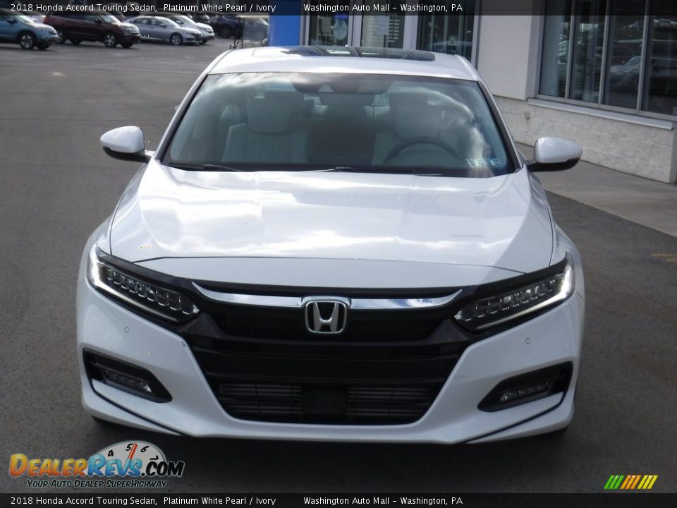 2018 Honda Accord Touring Sedan Platinum White Pearl / Ivory Photo #5