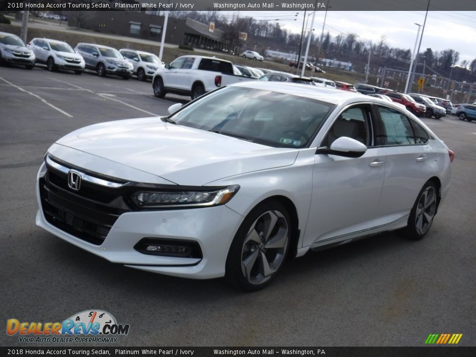 2018 Honda Accord Touring Sedan Platinum White Pearl / Ivory Photo #6