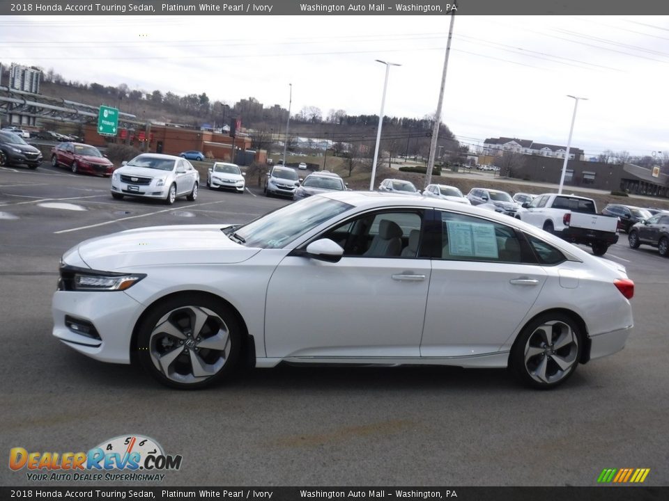 2018 Honda Accord Touring Sedan Platinum White Pearl / Ivory Photo #7