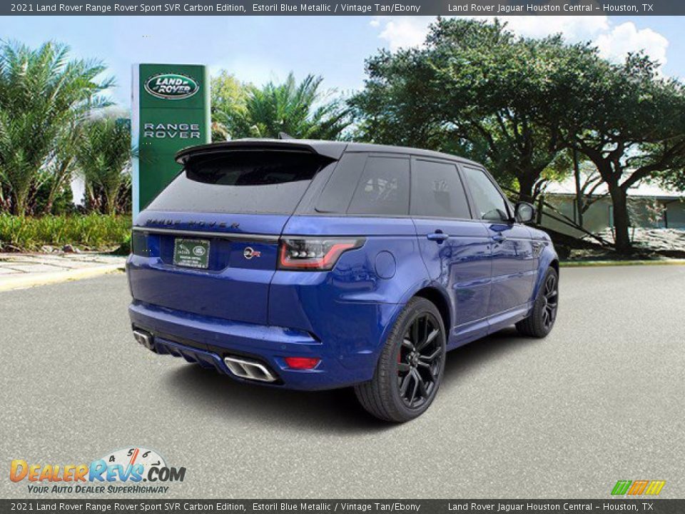 2021 Land Rover Range Rover Sport SVR Carbon Edition Estoril Blue Metallic / Vintage Tan/Ebony Photo #3