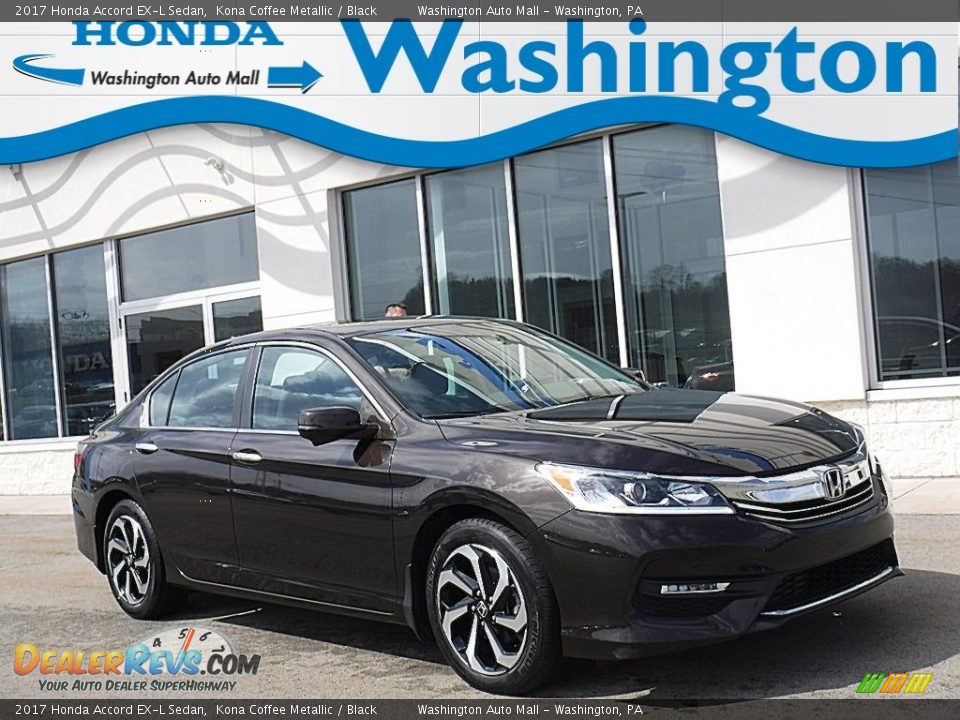 2017 Honda Accord EX-L Sedan Kona Coffee Metallic / Black Photo #1