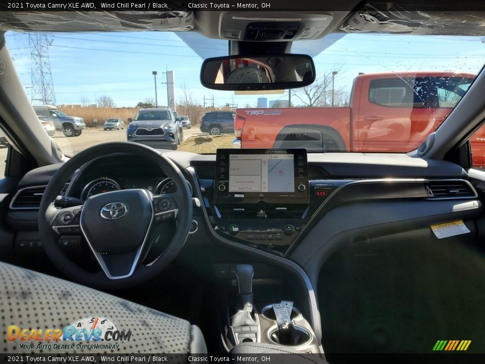 2021 Toyota Camry XLE AWD Wind Chill Pearl / Black Photo #4