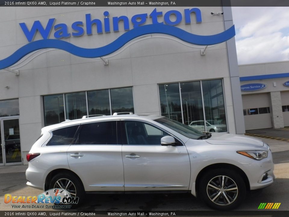 2016 Infiniti QX60 AWD Liquid Platinum / Graphite Photo #2