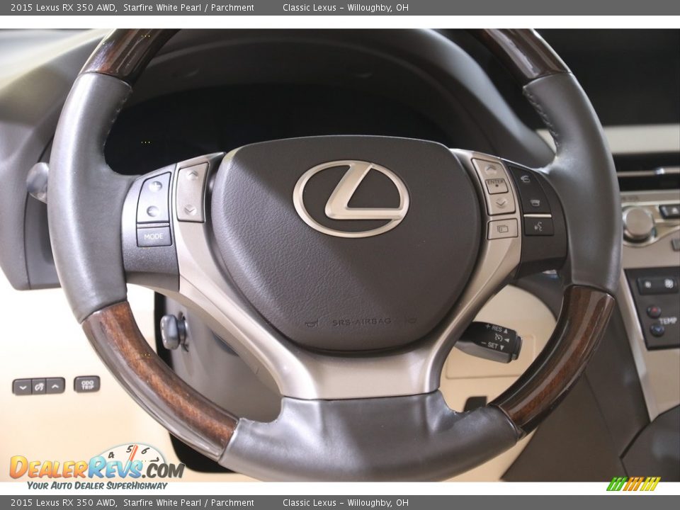 2015 Lexus RX 350 AWD Starfire White Pearl / Parchment Photo #7