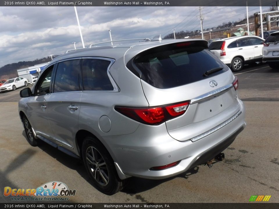 2016 Infiniti QX60 AWD Liquid Platinum / Graphite Photo #8