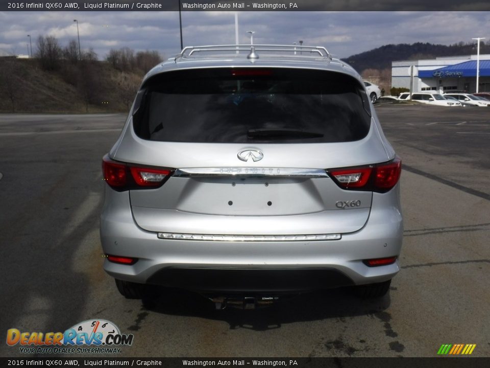 2016 Infiniti QX60 AWD Liquid Platinum / Graphite Photo #9