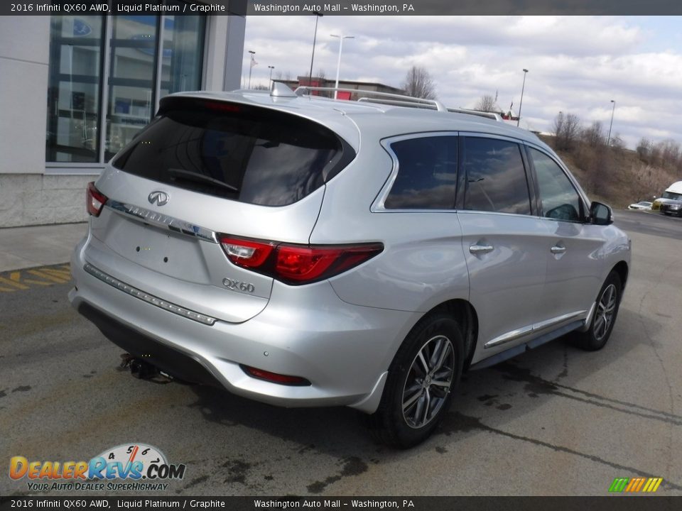 2016 Infiniti QX60 AWD Liquid Platinum / Graphite Photo #10