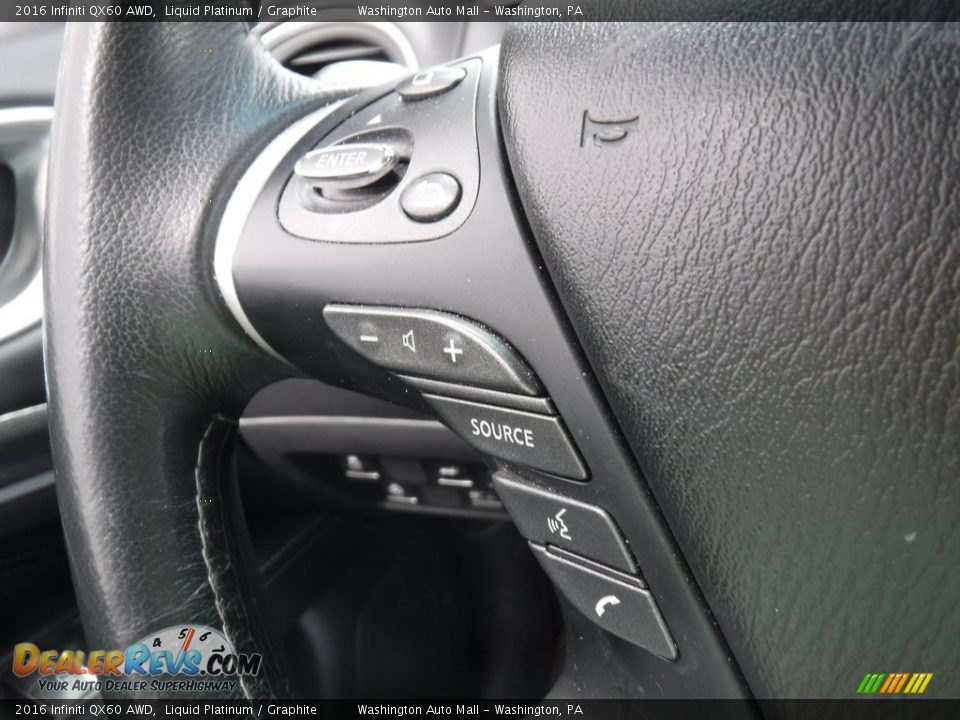 2016 Infiniti QX60 AWD Steering Wheel Photo #21