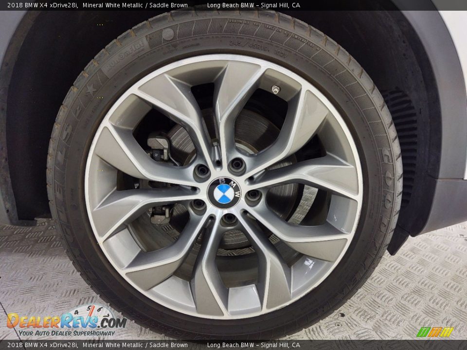 2018 BMW X4 xDrive28i Mineral White Metallic / Saddle Brown Photo #6