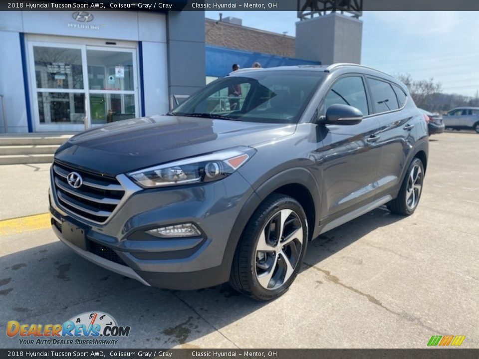2018 Hyundai Tucson Sport AWD Coliseum Gray / Gray Photo #1