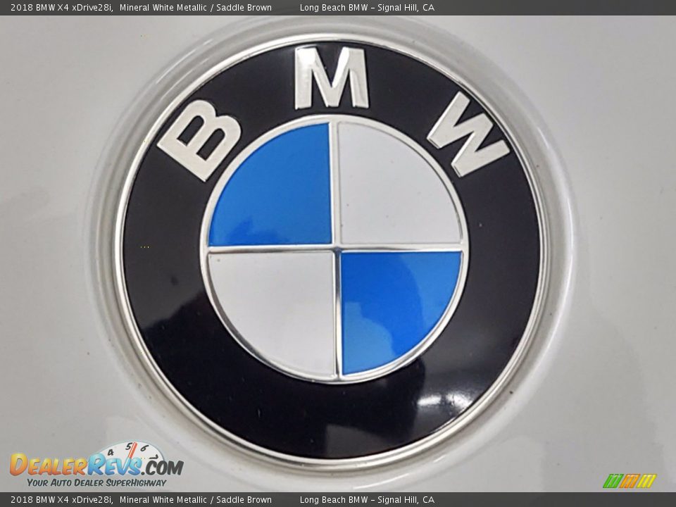 2018 BMW X4 xDrive28i Mineral White Metallic / Saddle Brown Photo #8