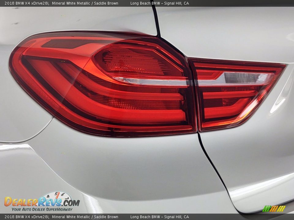 2018 BMW X4 xDrive28i Mineral White Metallic / Saddle Brown Photo #9