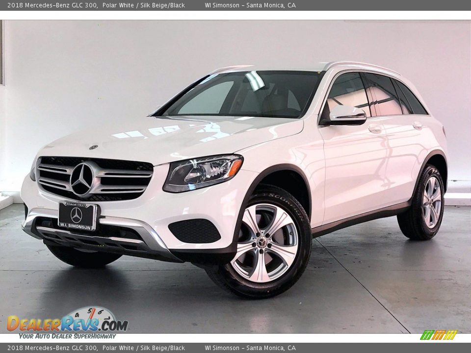 2018 Mercedes-Benz GLC 300 Polar White / Silk Beige/Black Photo #12