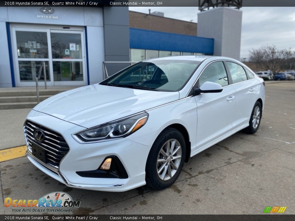 2018 Hyundai Sonata SE Quartz White Pearl / Gray Photo #1