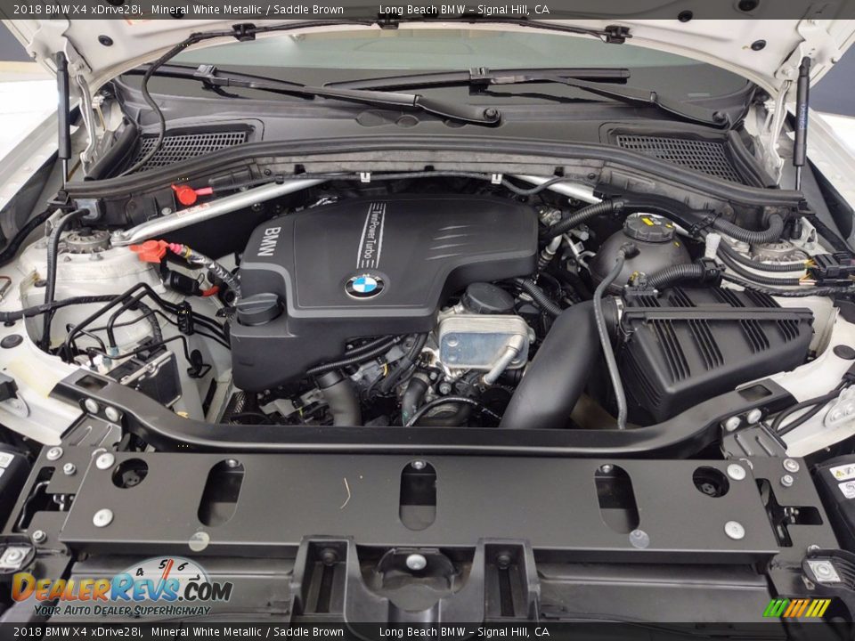 2018 BMW X4 xDrive28i Mineral White Metallic / Saddle Brown Photo #12