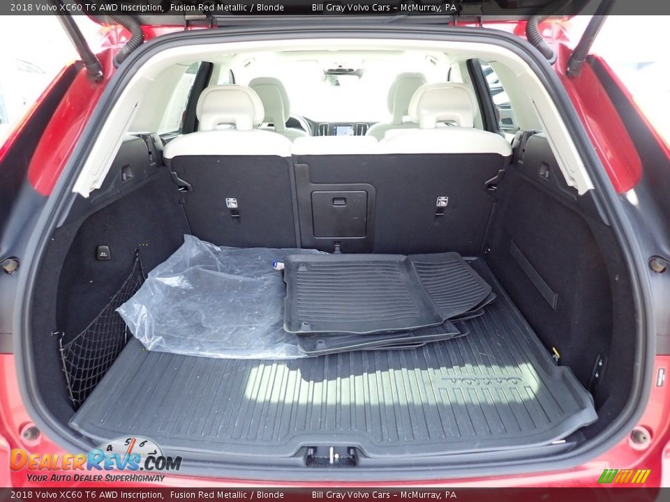 2018 Volvo XC60 T6 AWD Inscription Fusion Red Metallic / Blonde Photo #5