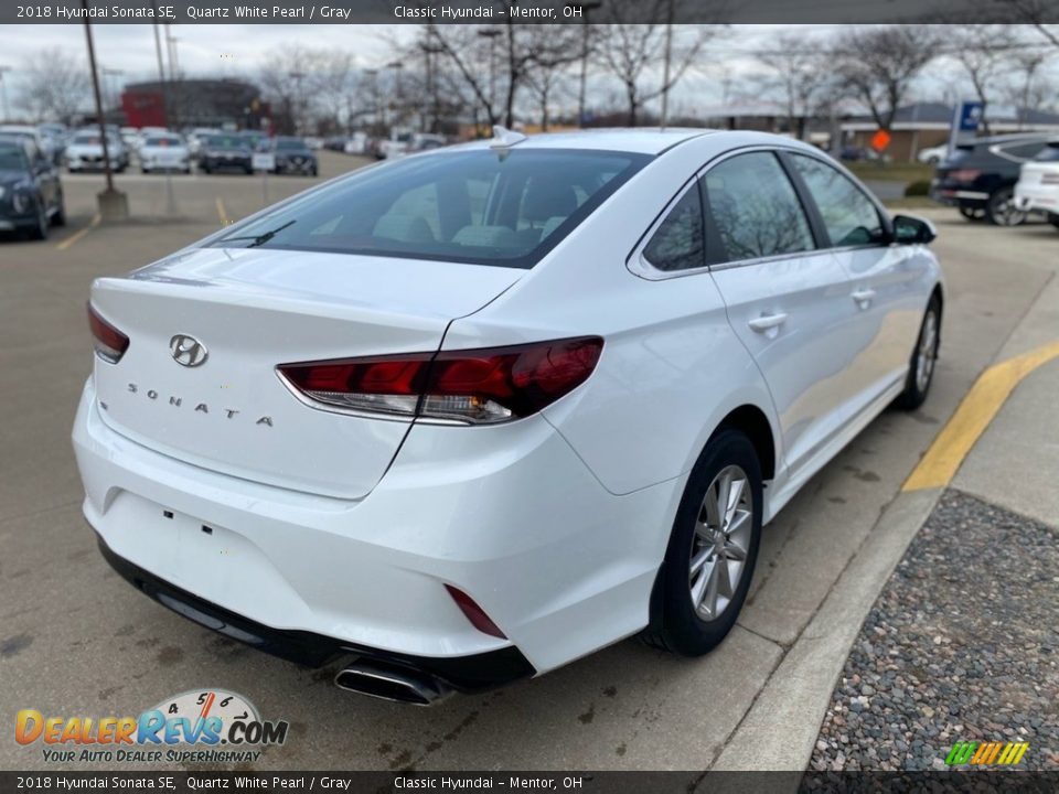 2018 Hyundai Sonata SE Quartz White Pearl / Gray Photo #2