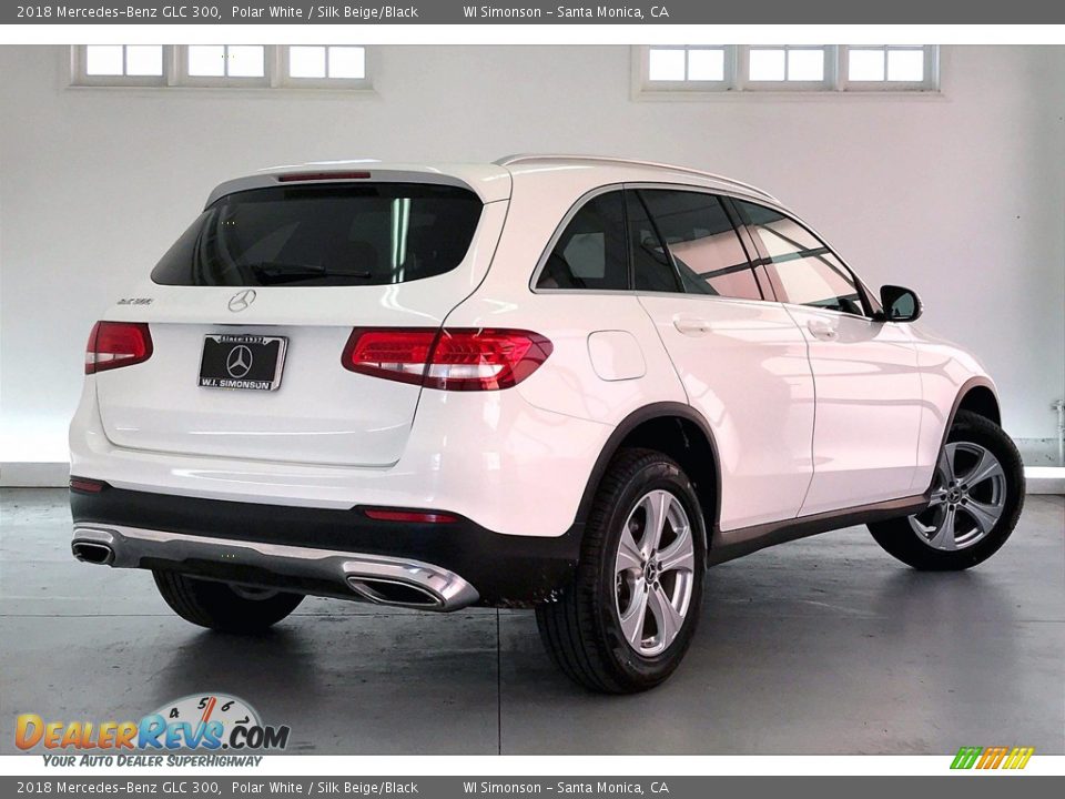 2018 Mercedes-Benz GLC 300 Polar White / Silk Beige/Black Photo #13