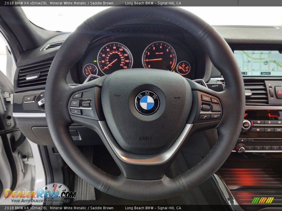 2018 BMW X4 xDrive28i Mineral White Metallic / Saddle Brown Photo #18