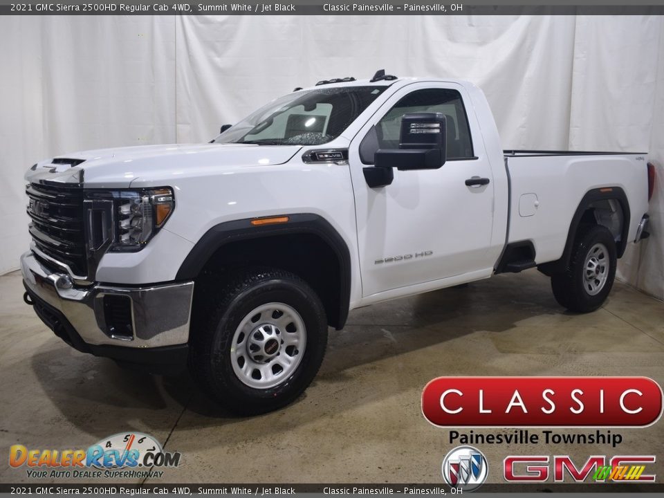 2021 GMC Sierra 2500HD Regular Cab 4WD Summit White / Jet Black Photo #1